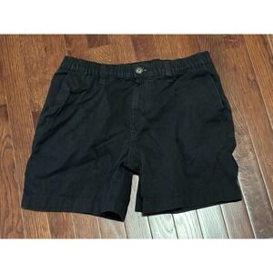 Chubbies Shorts Mens L Black 5.5" Boomshakalaka Elastic Waist Chino Stretch